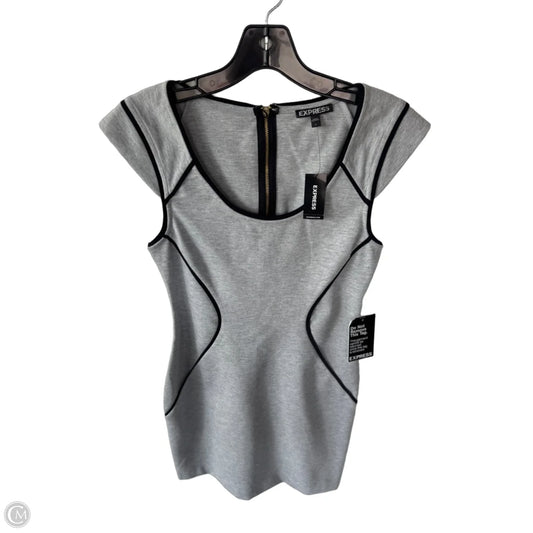 Dress Casual Short By Express In Grey, Size: S