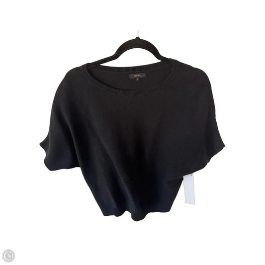 Sweater Short Sleeve By Quince In Black, Size: S