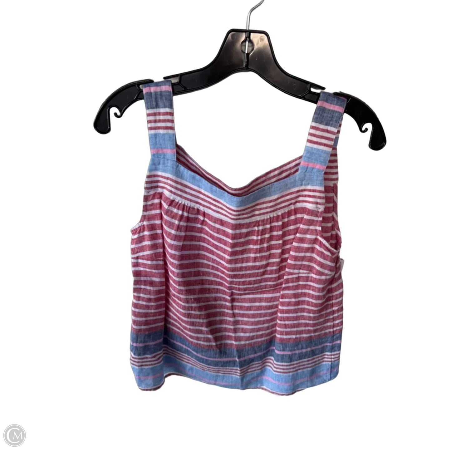 Top Sleeveless By Talbots In Red & White, Size: Sp