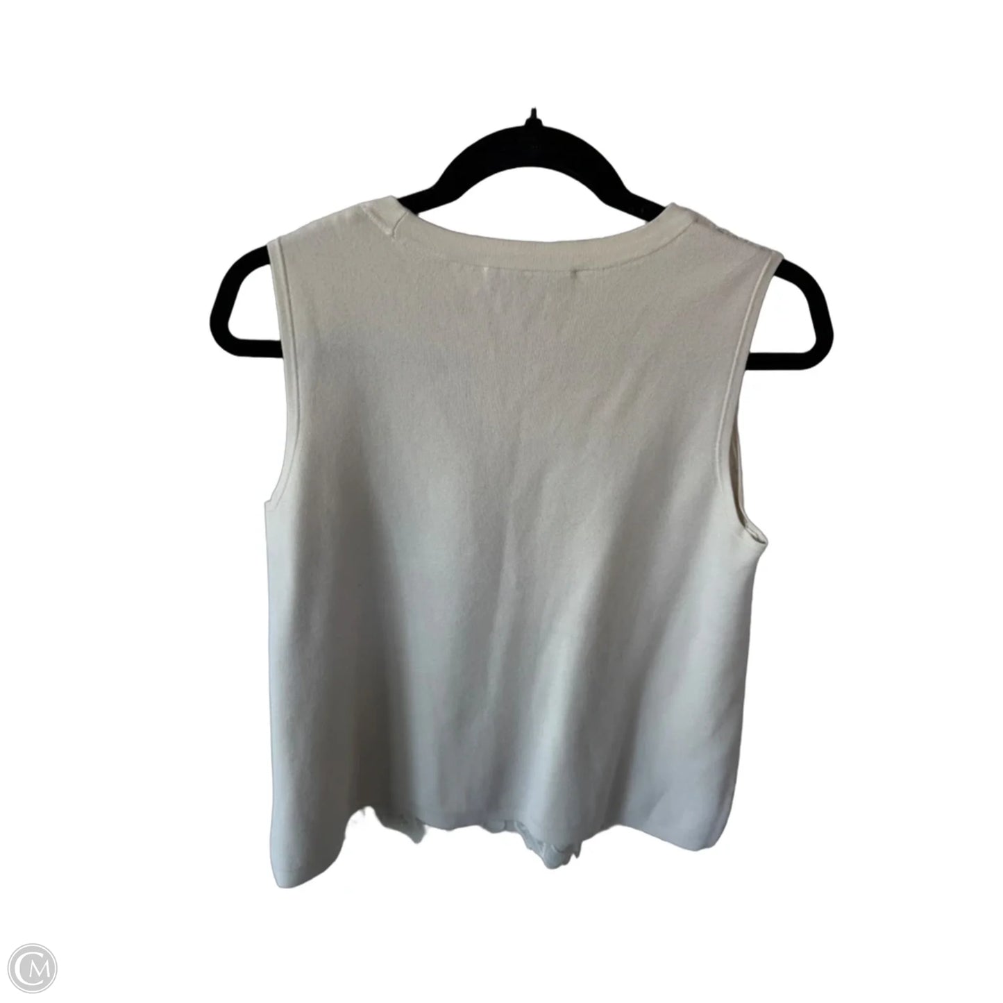 Vest Sweater By Ann Taylor In Cream, Size: S