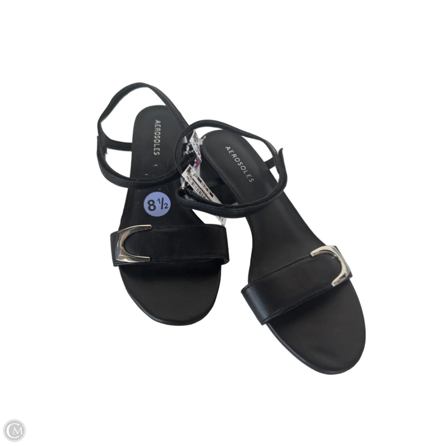 Sandals Heels Block By Aerosoles In Black, Size: 8.5