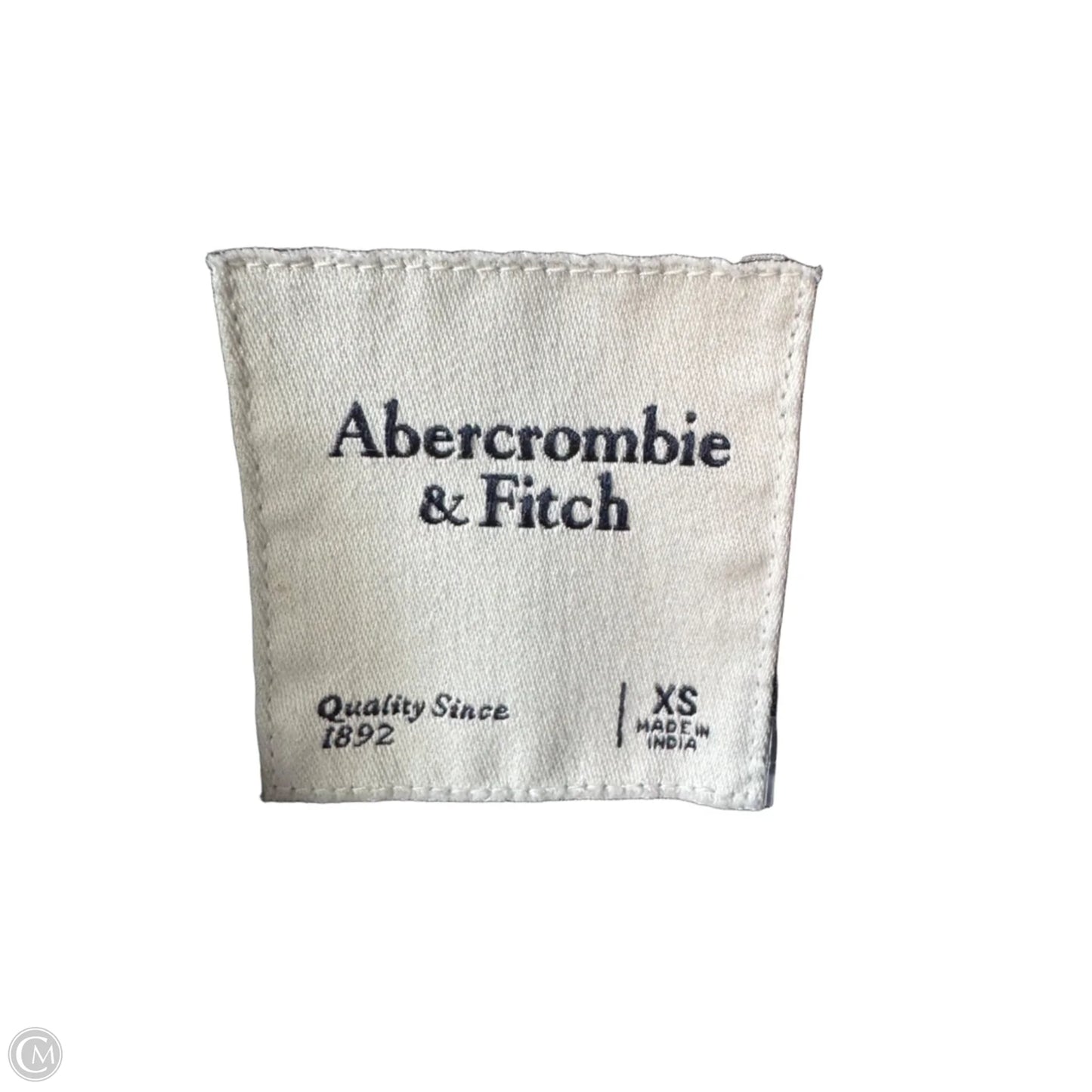 Top Long Sleeve By Abercrombie And Fitch In Grey & White, Size: Xs