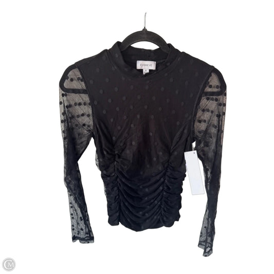 Top Long Sleeve By Evereve In Black, Size: M