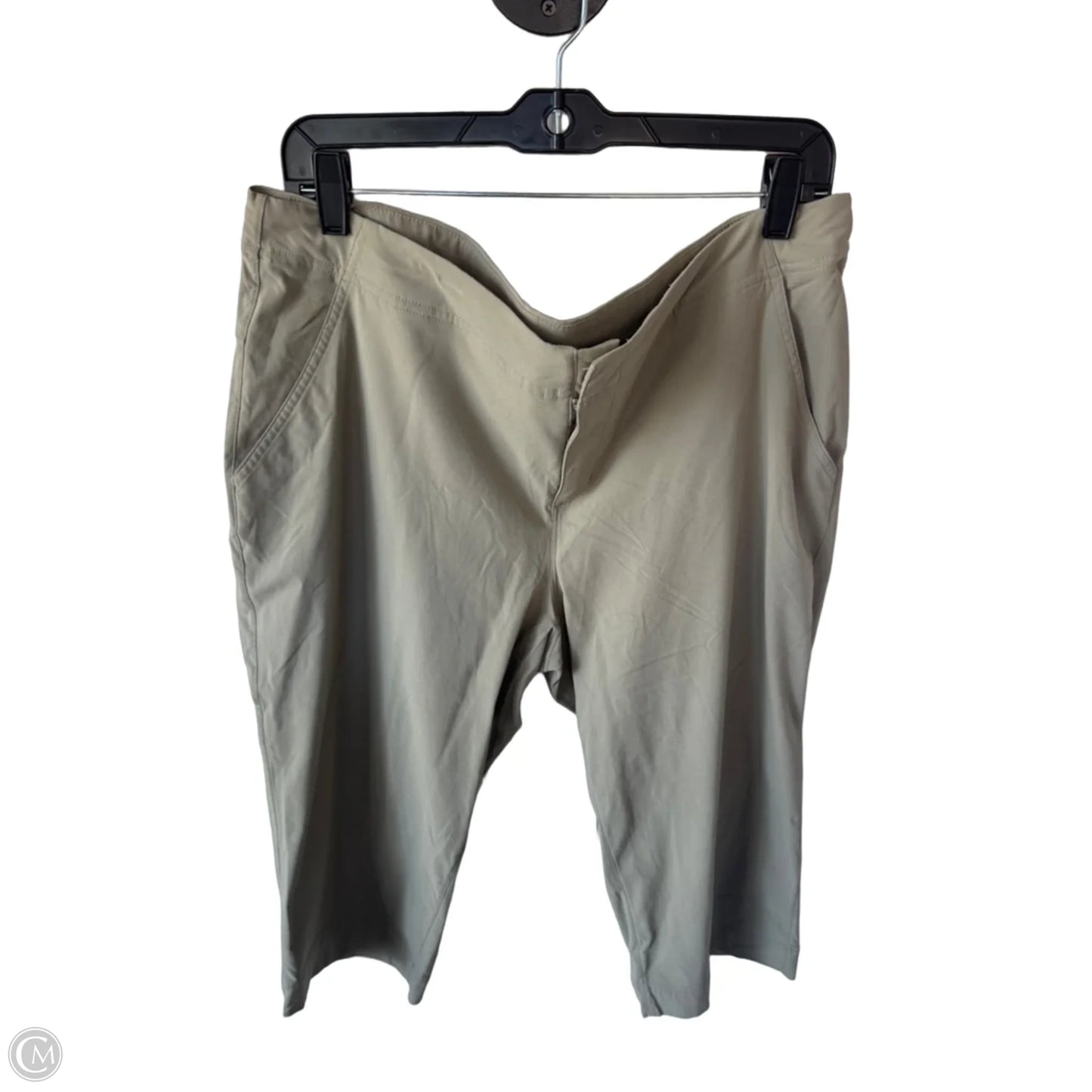Athletic Capris By Columbia In Taupe, Size: 16