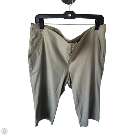 Athletic Capris By Columbia In Taupe, Size: 16