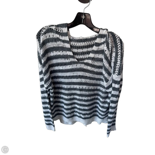 Sweater By Maurices In Grey & White, Size: M