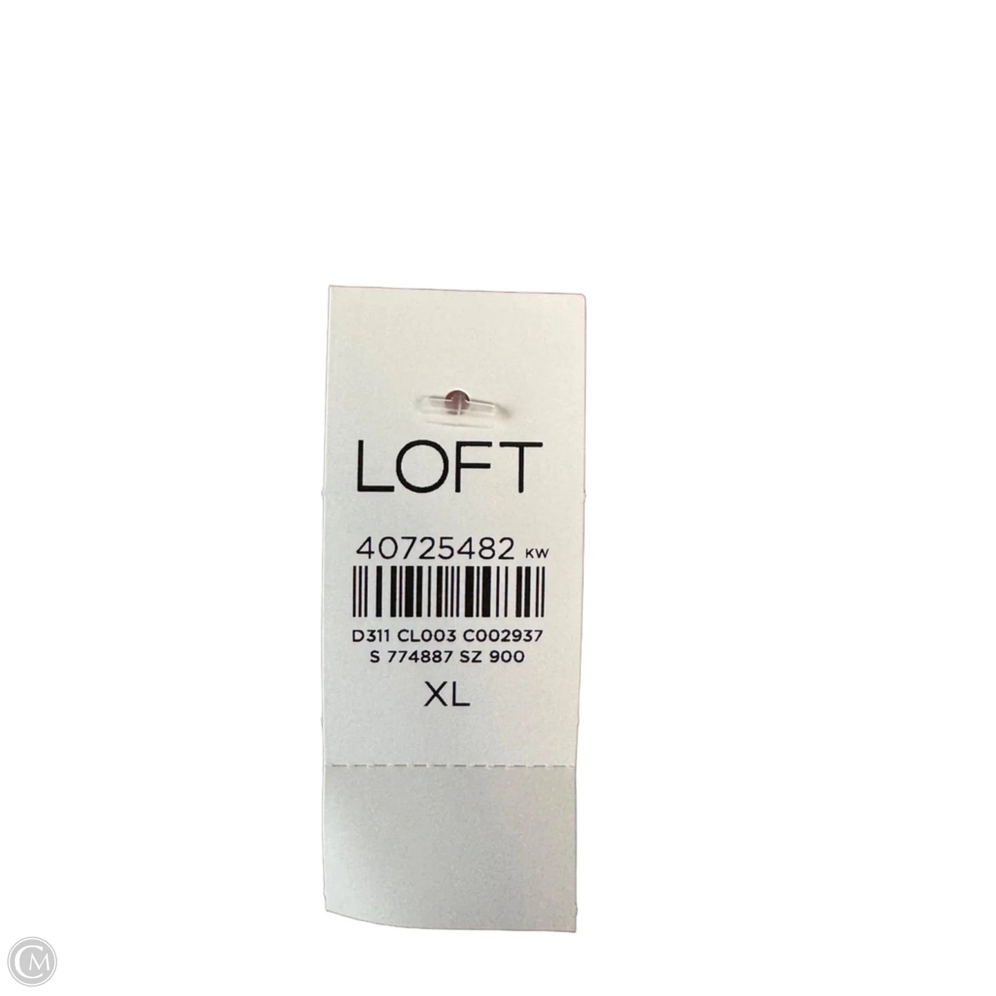 Top Short Sleeve By Loft In Blue, Size: Xl