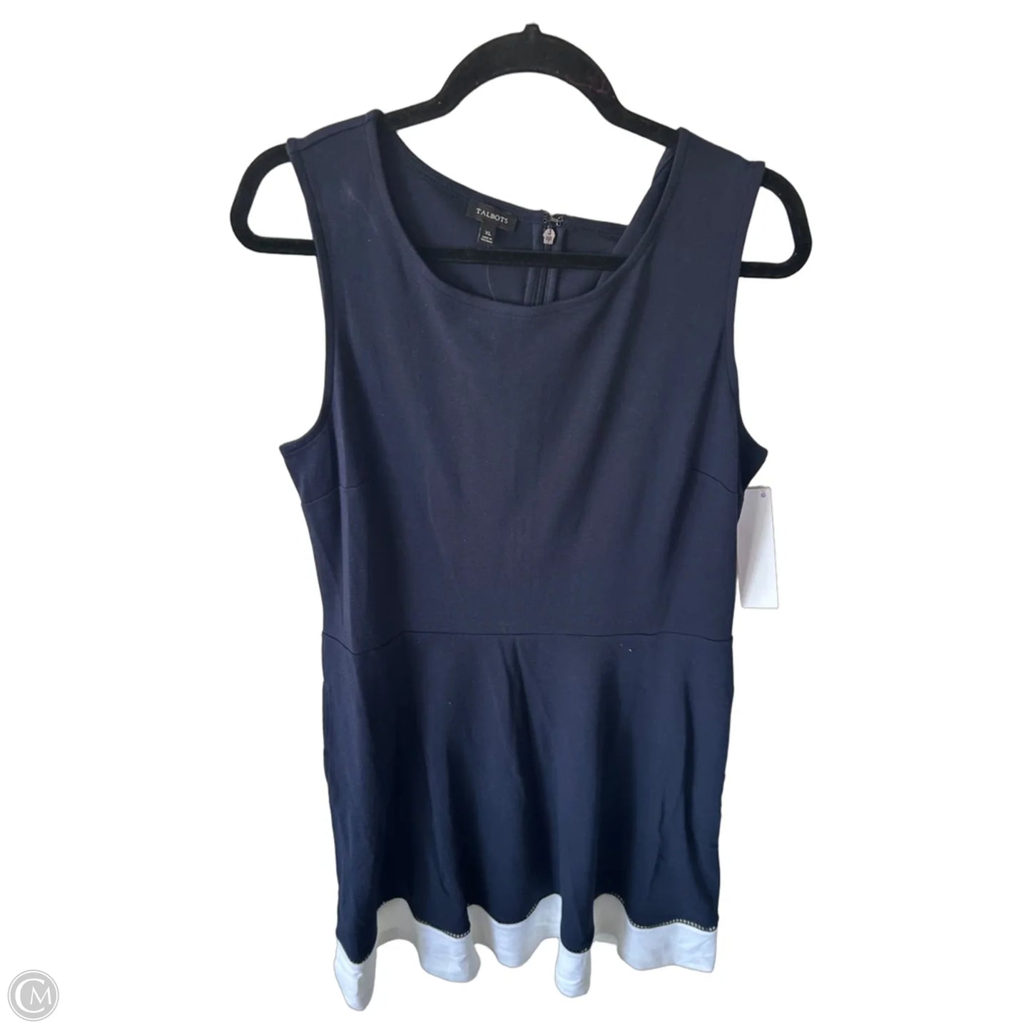 Dress Work By Talbots In Blue & White, Size: Xl
