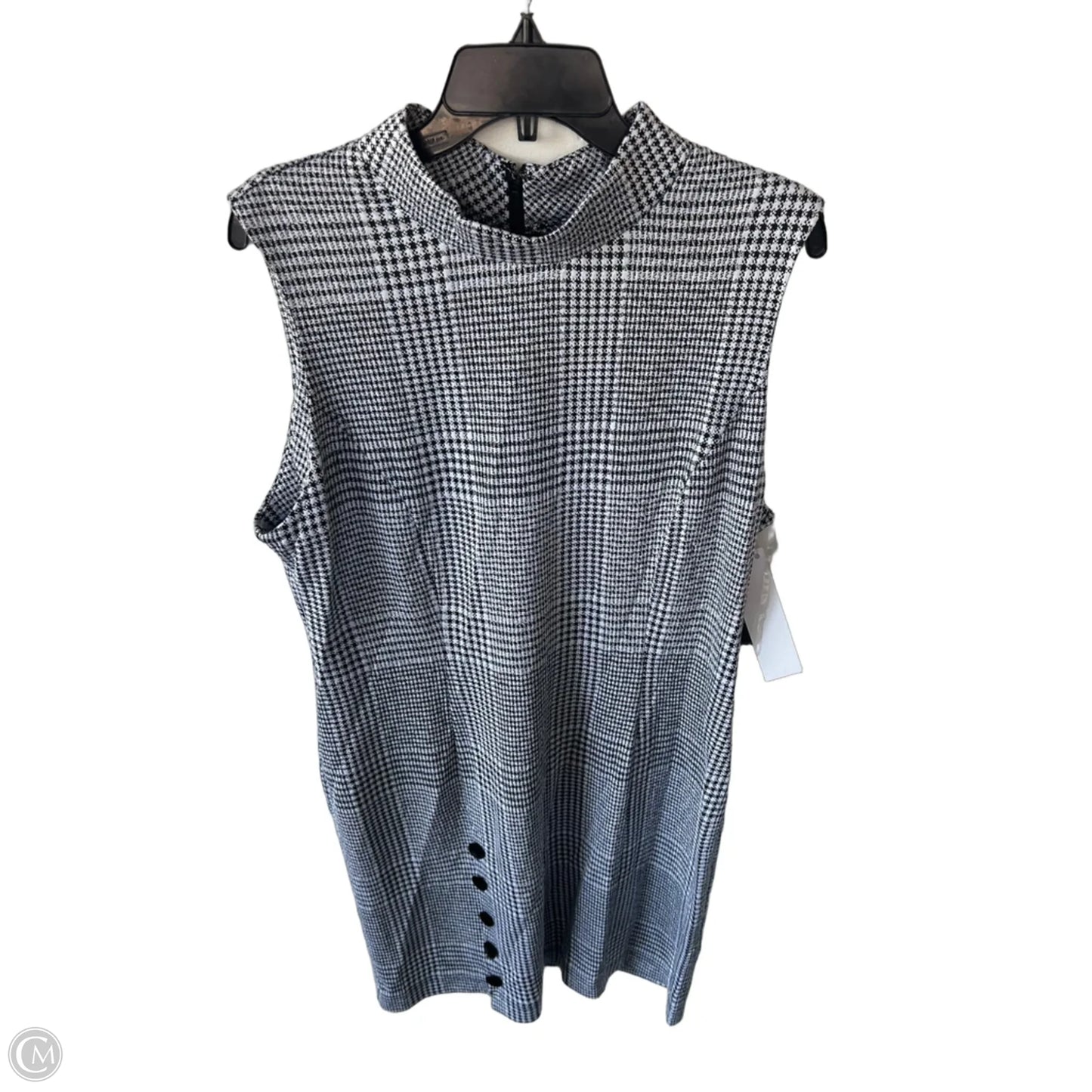Dress Work By Sharagano In Black & White, Size: Xl