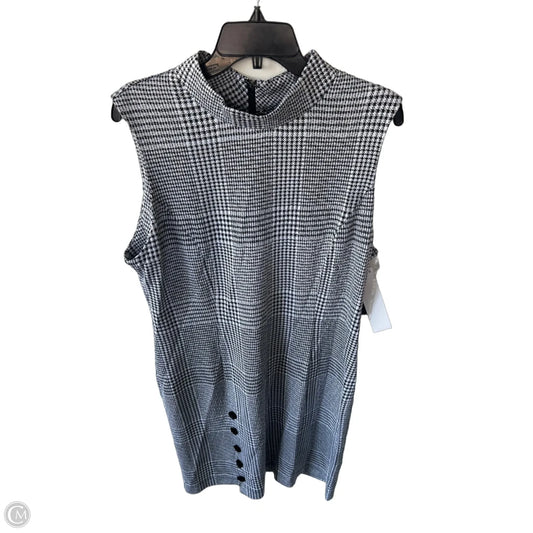 Dress Work By Sharagano In Black & White, Size: Xl