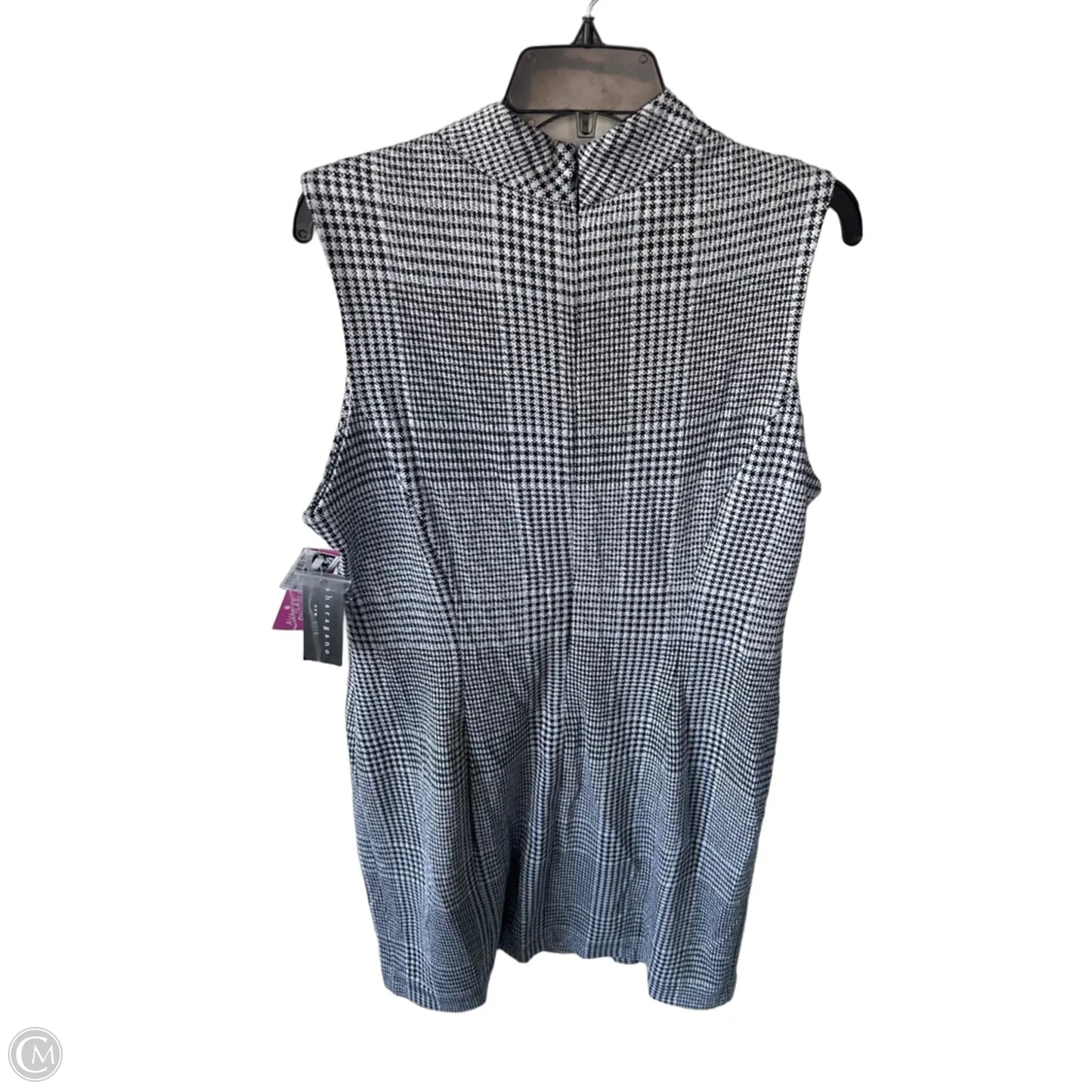 Dress Work By Sharagano In Black & White, Size: Xl