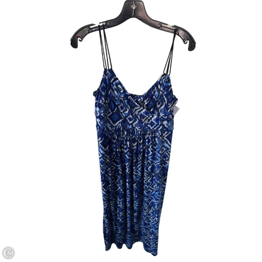 Dress Casual Maxi By American Living In Blue & White, Size: L