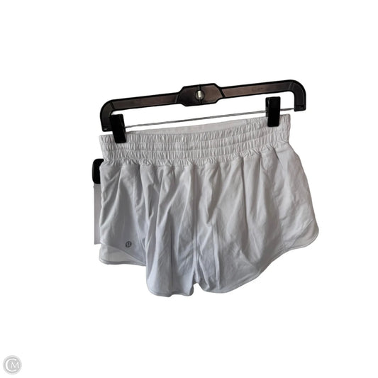 Athletic Shorts By Lululemon In White, Size: 6