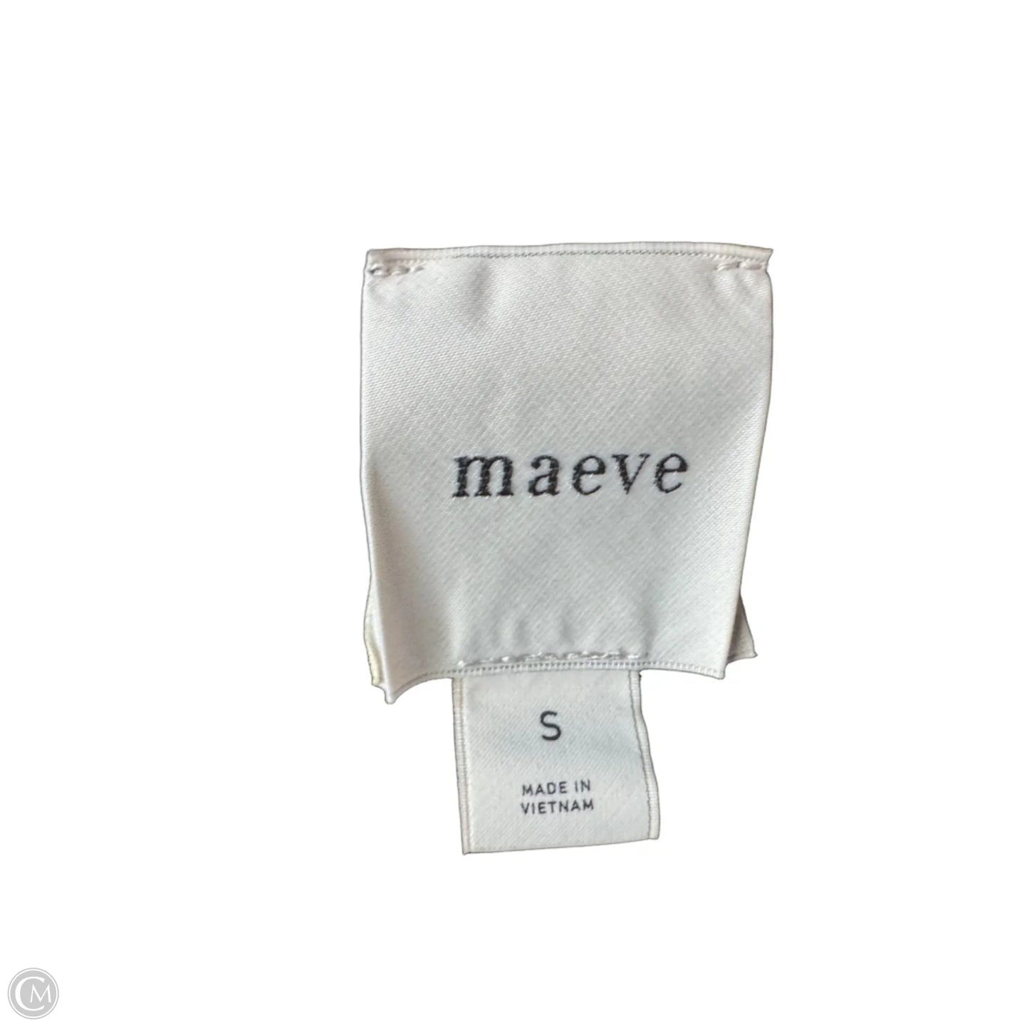 Top Short Sleeve By Maeve In Black & White, Size: S