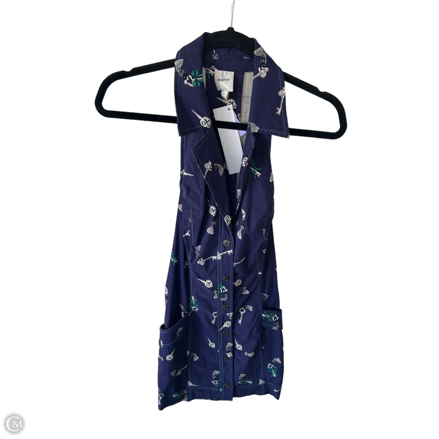 Dress Casual Short By Maeve In Blue, Size: S