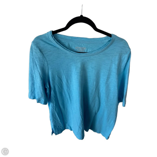 Top Short Sleeve Basic By Chicos In Blue, Size: L