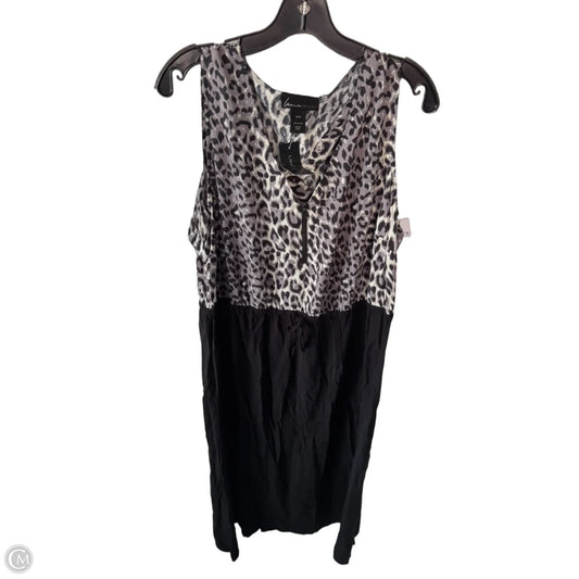 Dress Casual Maxi By Lane Bryant In Black & Grey, Size: 1x