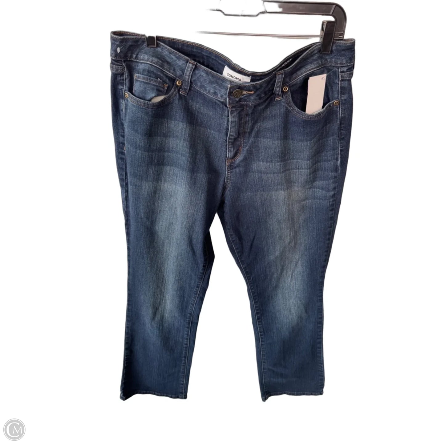 Jeans Boot Cut By Sonoma In Blue Denim, Size: 16