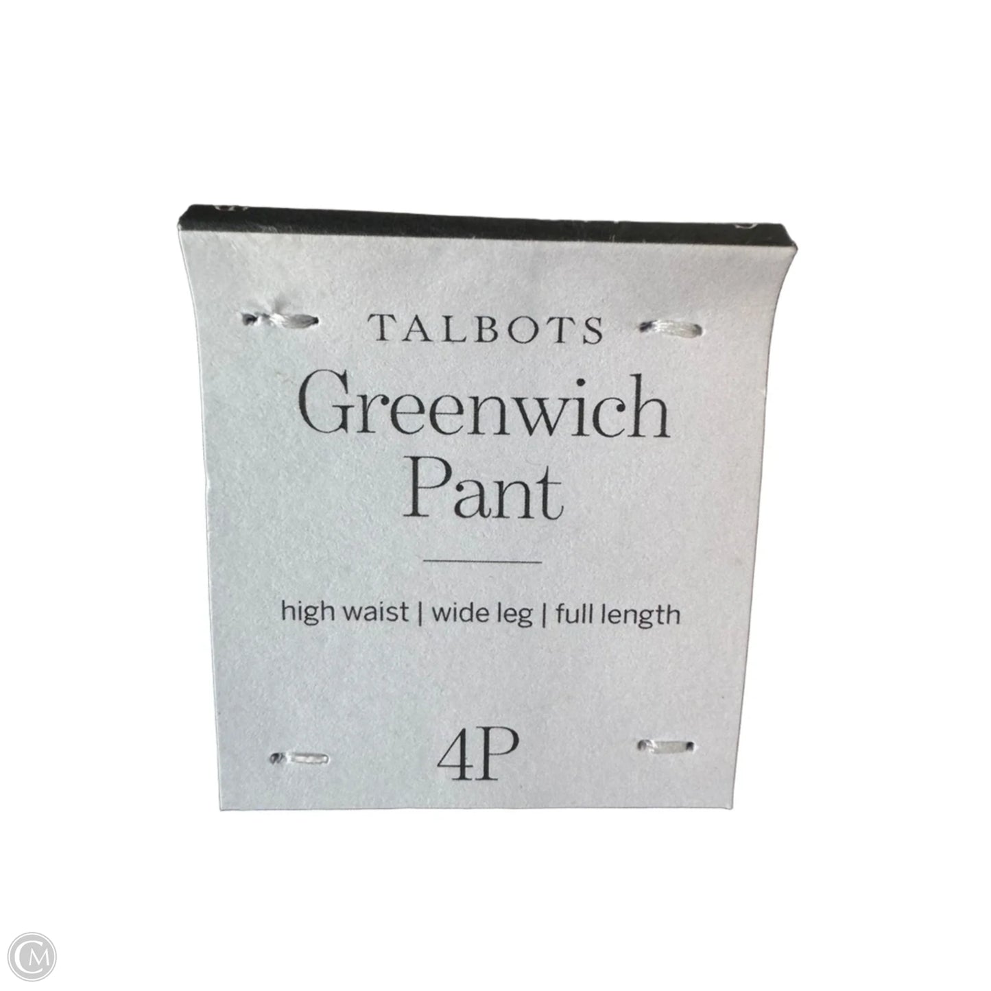 Pants Wide Leg By Talbots In Blue & White, Size: 4p