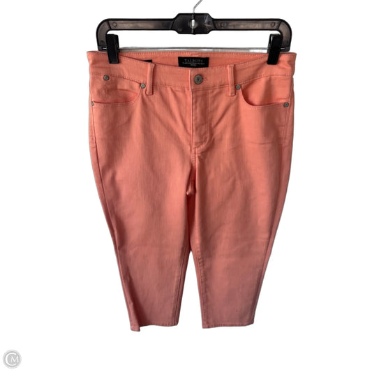 Jeans Cropped By Talbots In Orange Denim, Size: 6p