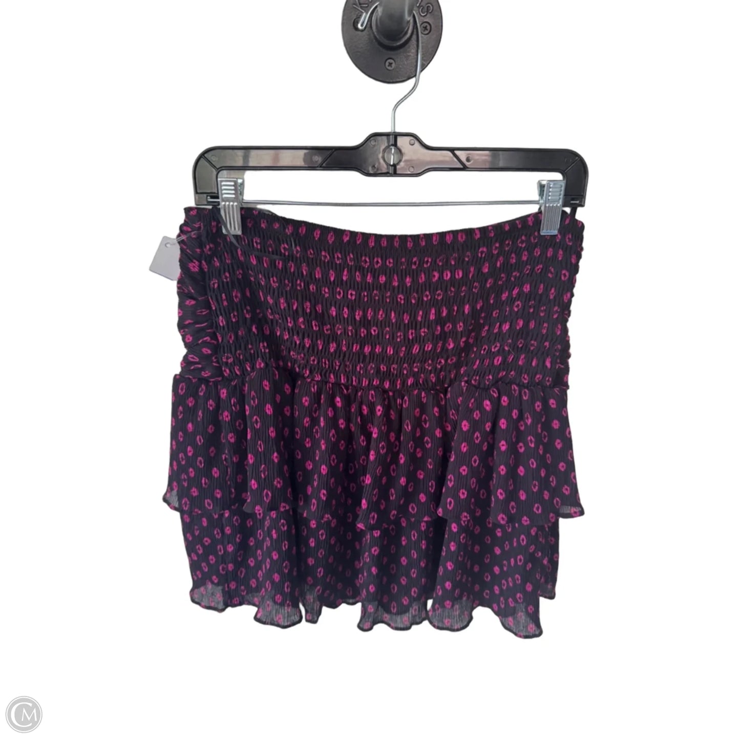 Skirt Mini & Short By Lucy Paris In Black & Pink, Size: 12