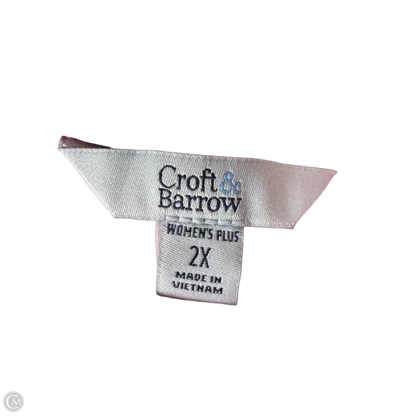 Top Sleeveless By Croft And Barrow In Pink, Size: 2x