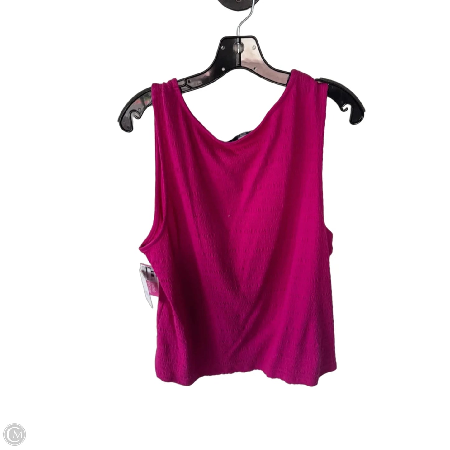 Top Sleeveless By Croft And Barrow In Pink, Size: 2x