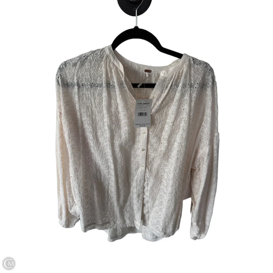Top Long Sleeve By Free People In Cream, Size: Xs