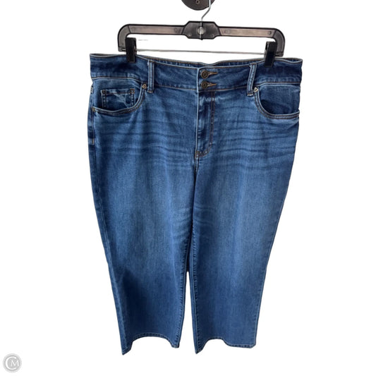Jeans Wide Leg By Kut In Blue Denim, Size: 14