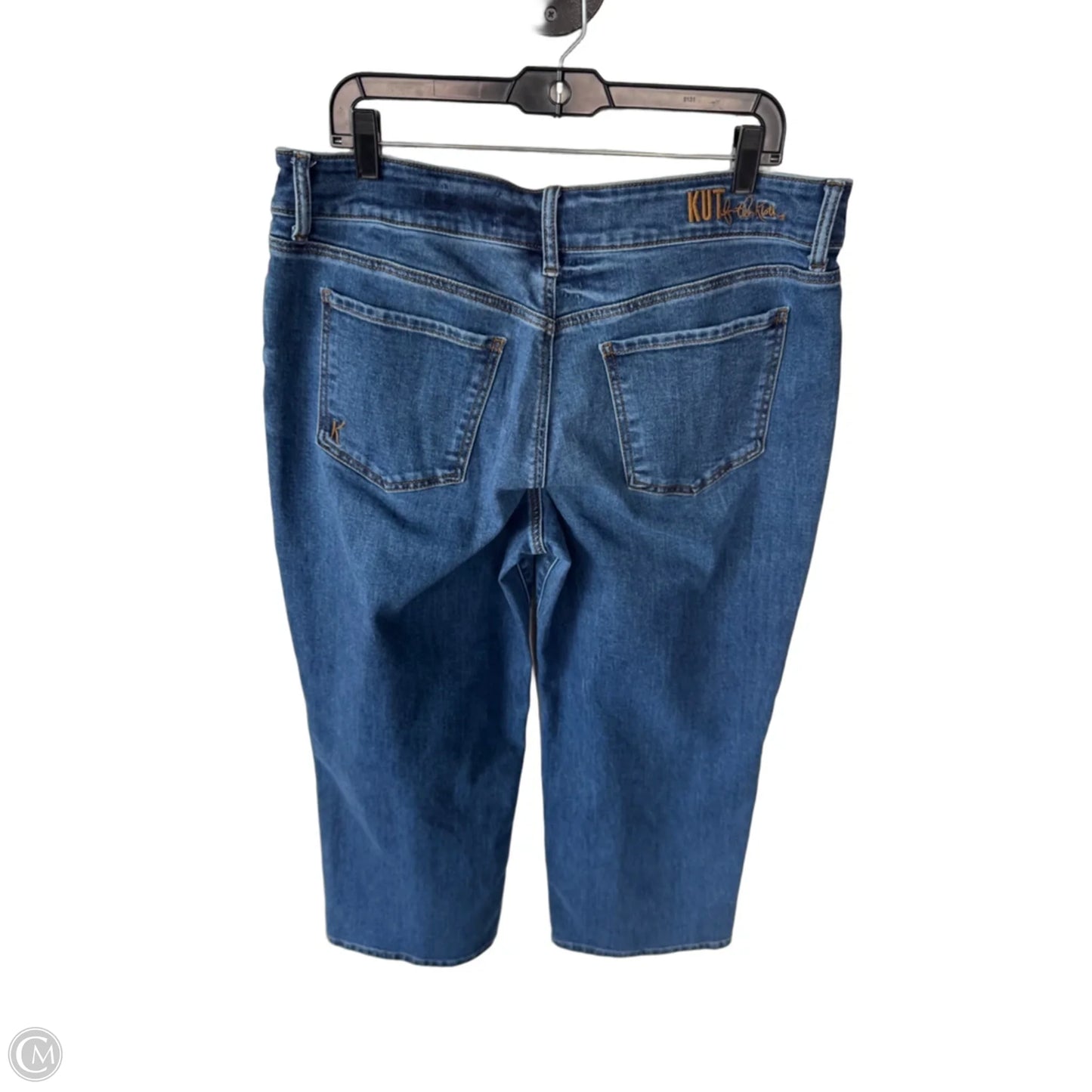 Jeans Wide Leg By Kut In Blue Denim, Size: 14