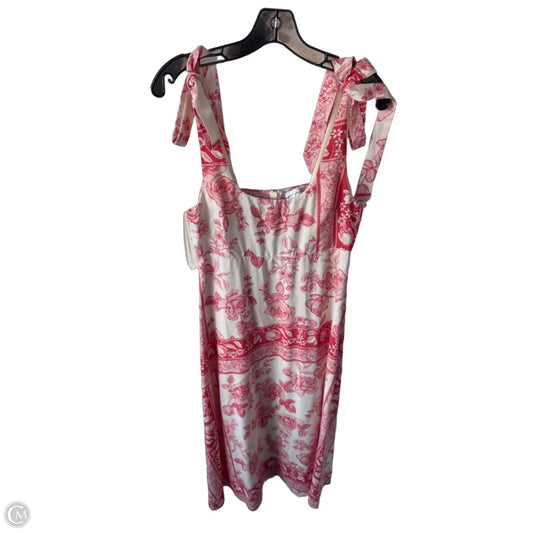 Dress Party Midi By Petal & Pup In Cream & Red, Size: M