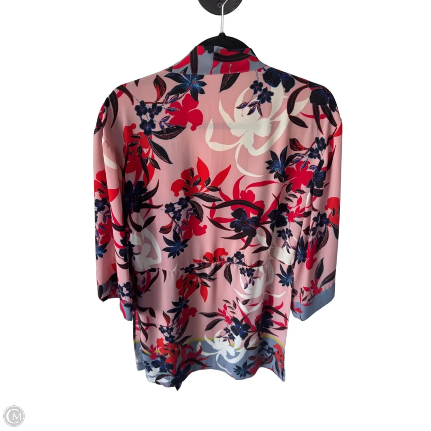 Kimono By Cabi In Pink & Red, Size: Xs