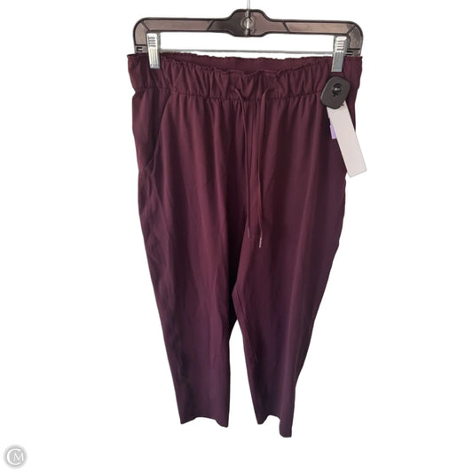 Athletic Pants By Lululemon In Maroon, Size: 8