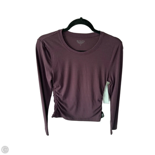 Athletic Top Long Sleeve Crewneck By Athleta In Purple, Size: S