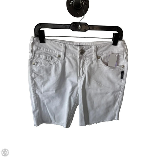 Shorts By Silver In White Denim, Size: 8