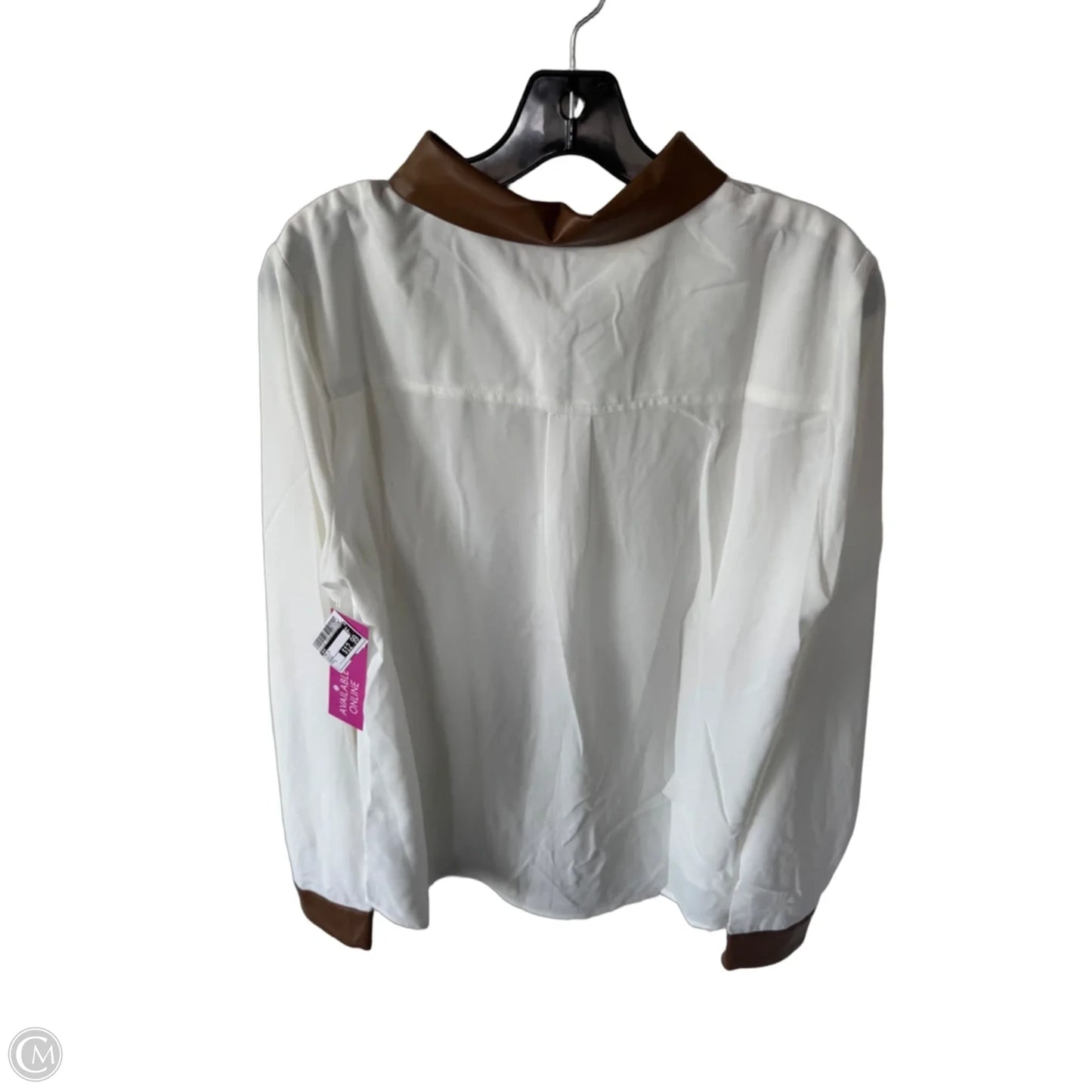 Top Long Sleeve By Have In White, Size: L