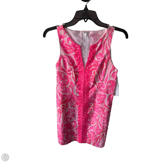 Dress Designer By Lilly Pulitzer In Pink & White, Size: Xs