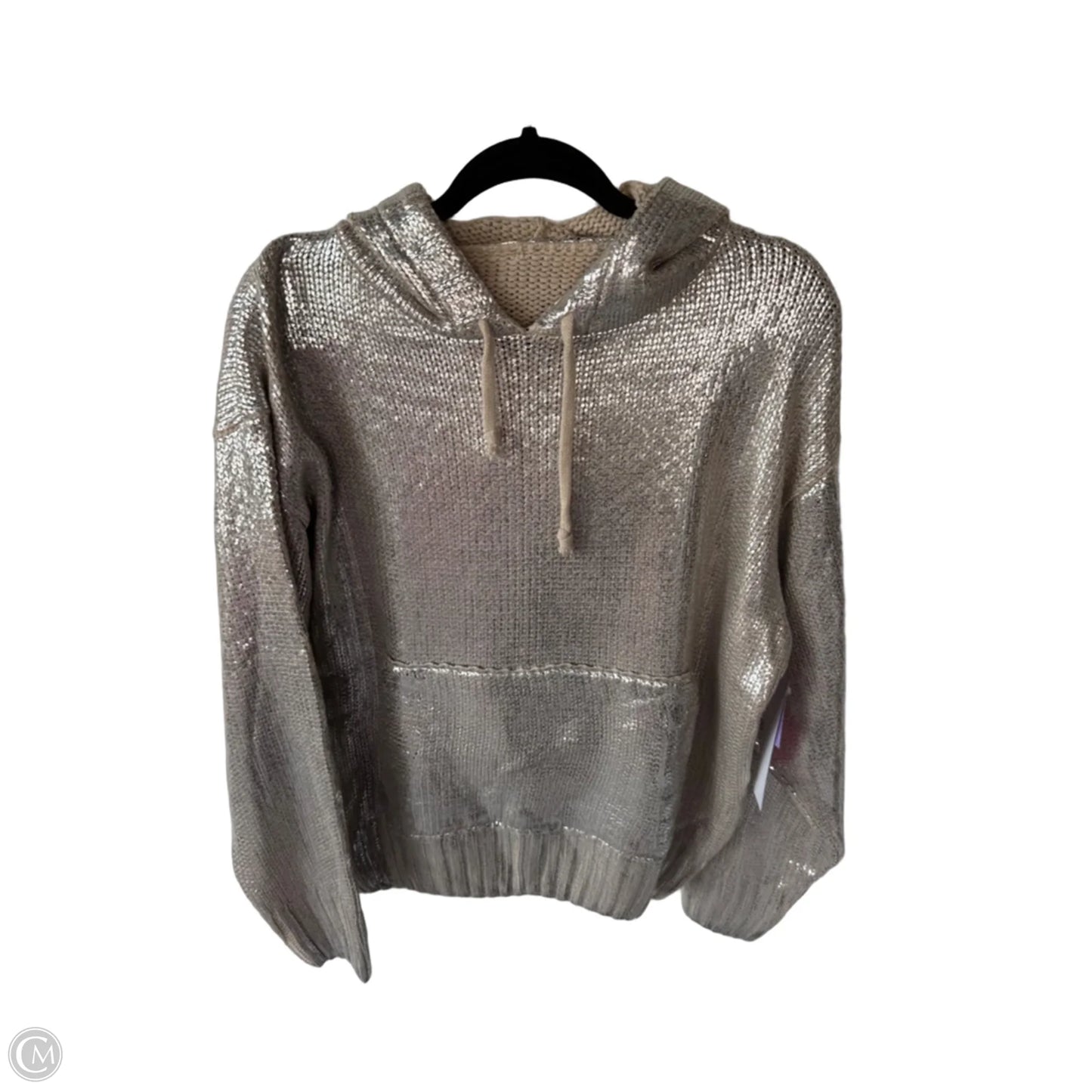 Sweater By Clothes Mentor In Silver, Size: S