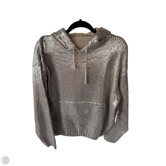 Sweater By Clothes Mentor In Silver, Size: S