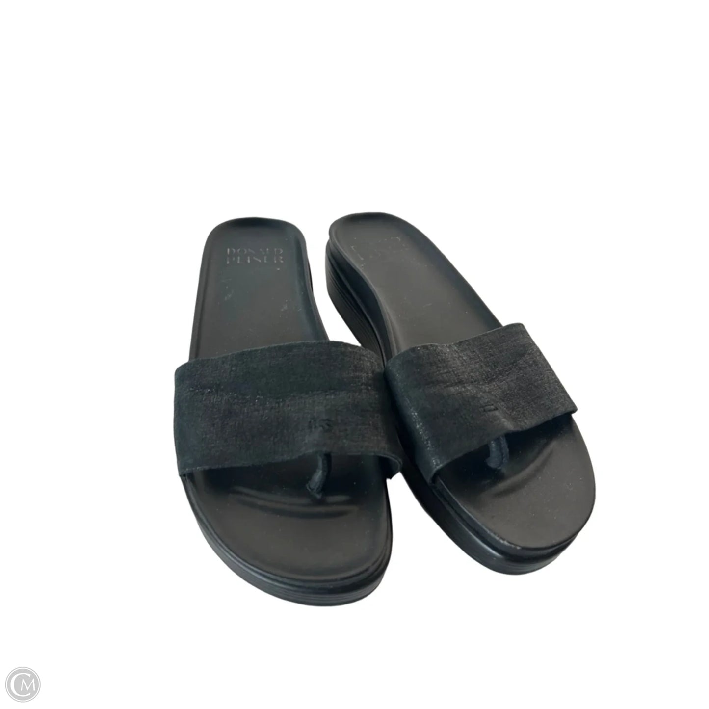 Sandals Flats By Donald Pliner In Black, Size: 8