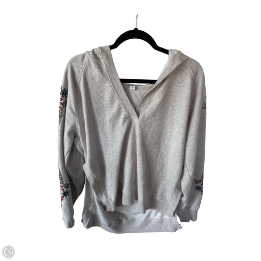 Sweatshirt Hoodie By Daily Practice By Anthropologie In Tan, Size: L