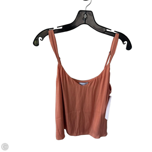 Top Sleeveless By Evereve In Orange, Size: M