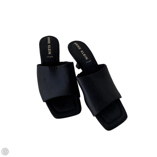 Sandals Heels Stiletto By Anne Klein In Black, Size: 8.5
