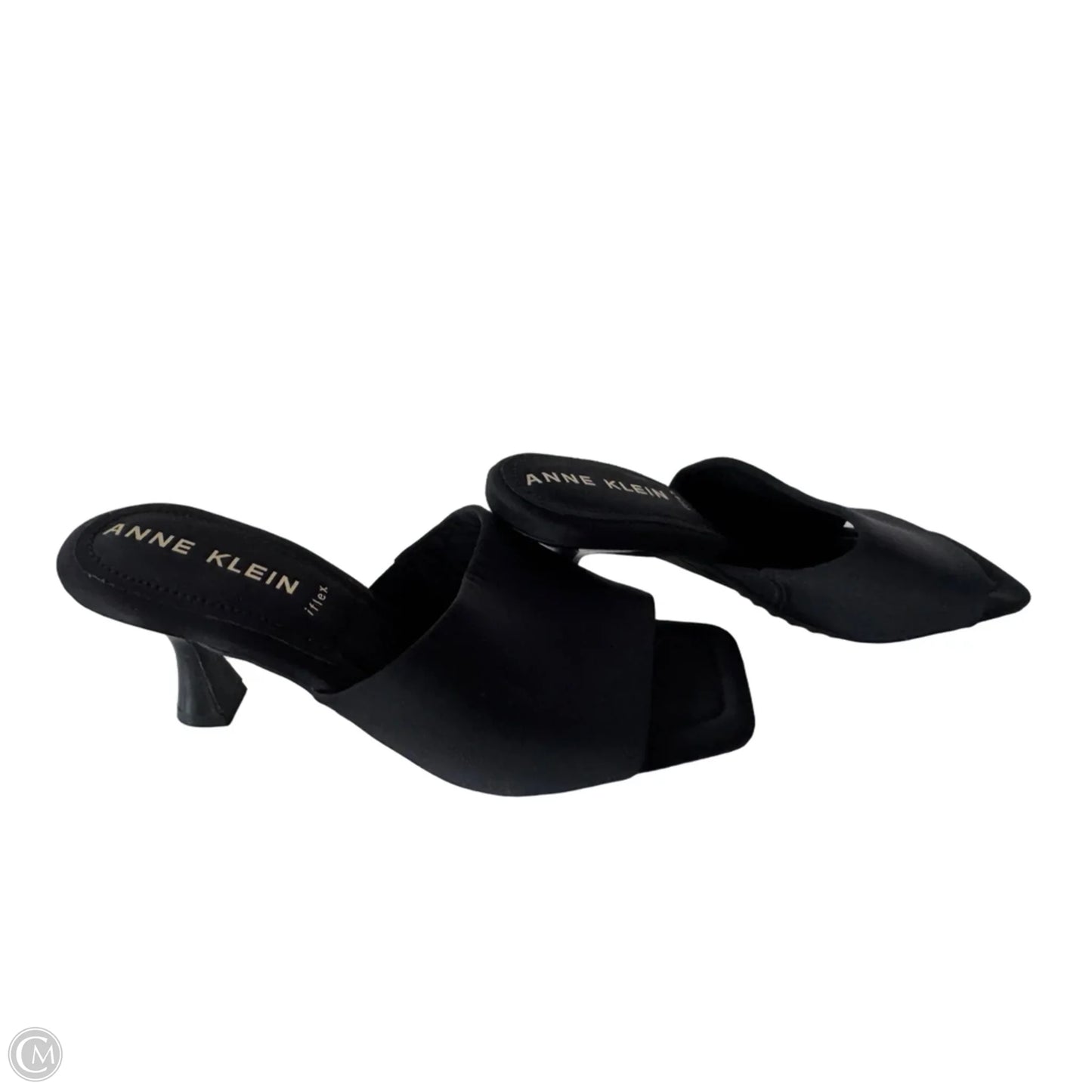Sandals Heels Stiletto By Anne Klein In Black, Size: 8.5