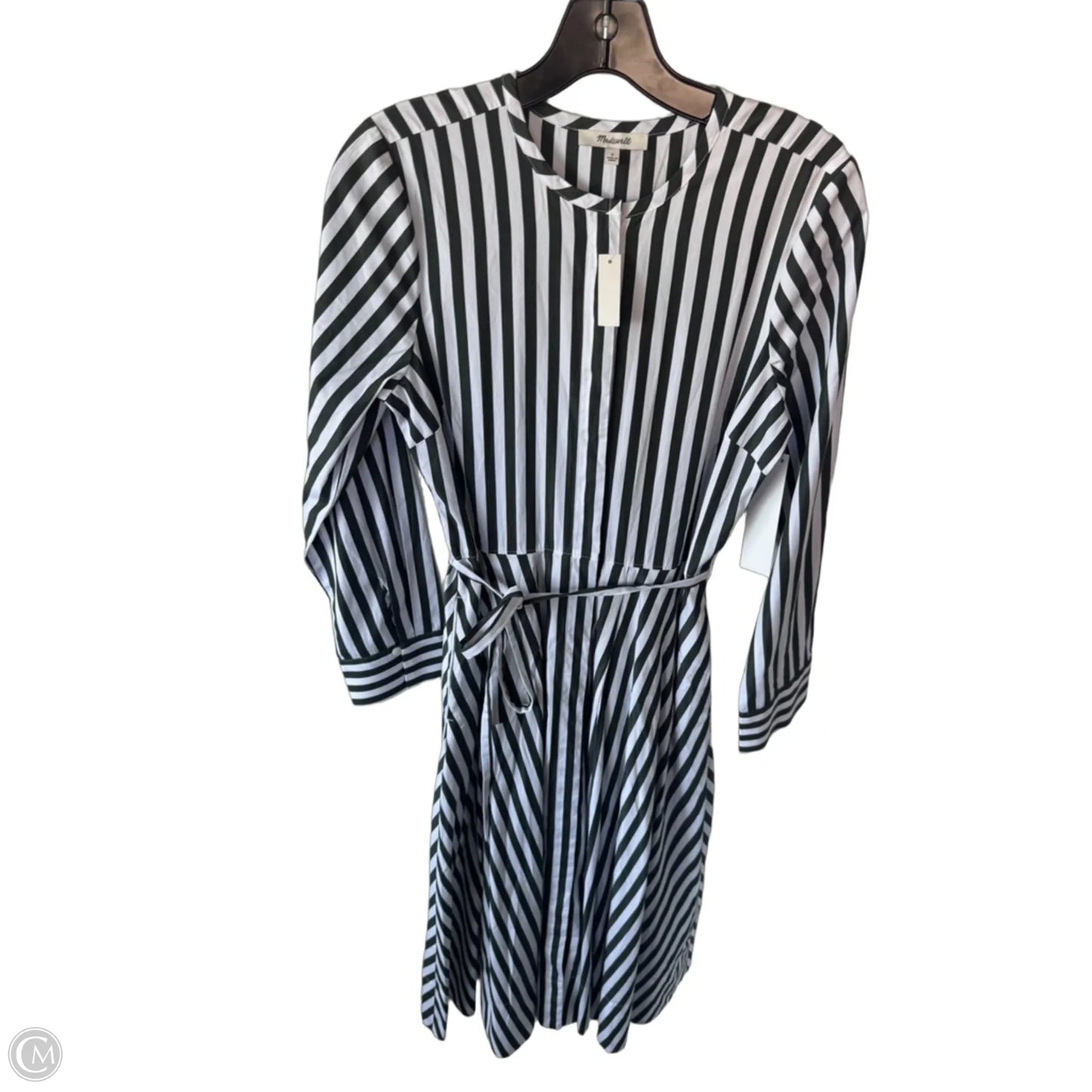 Dress Casual Maxi By Madewell In Green & White, Size: Xs