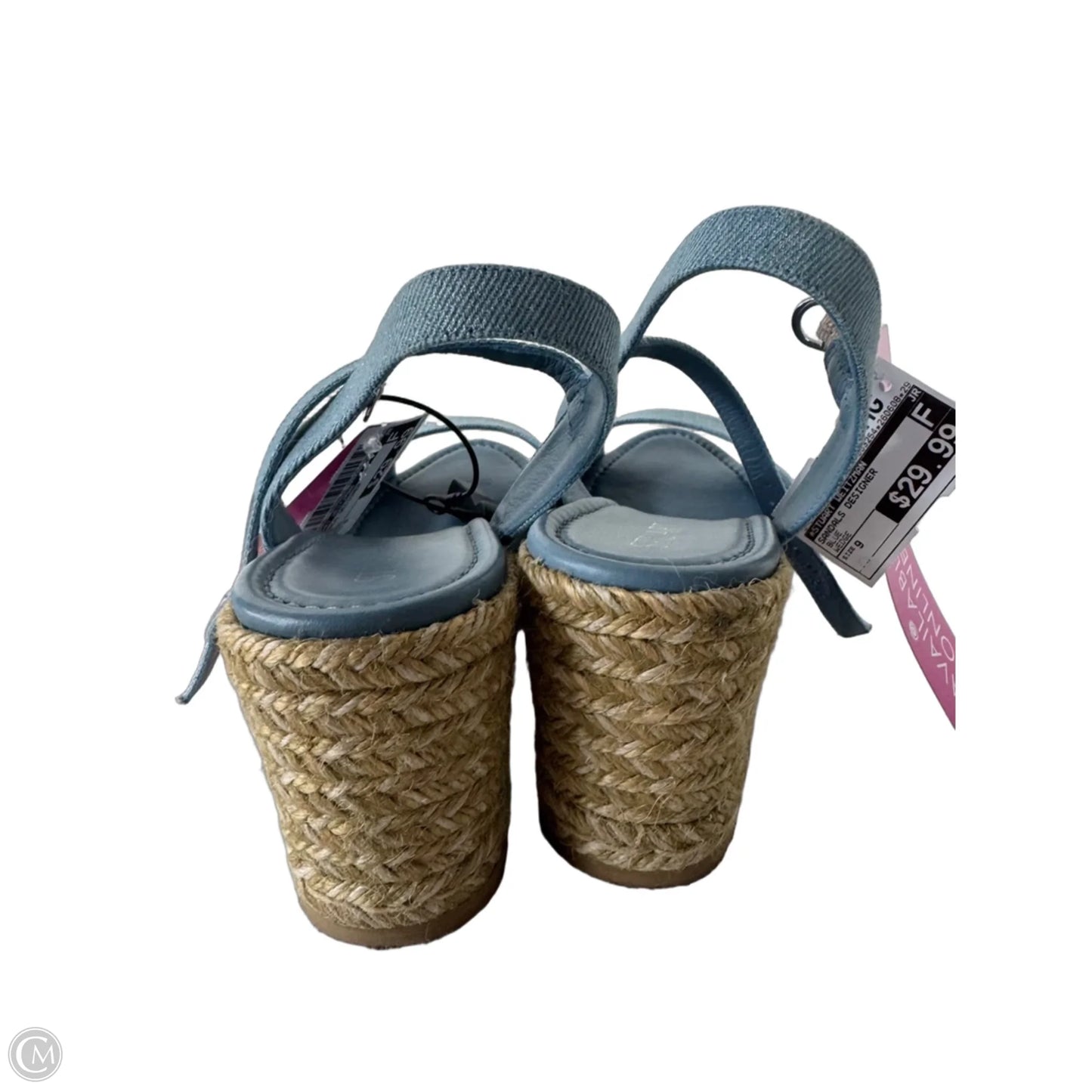Sandals Designer By Stuart Weitzman In Blue, Size: 9