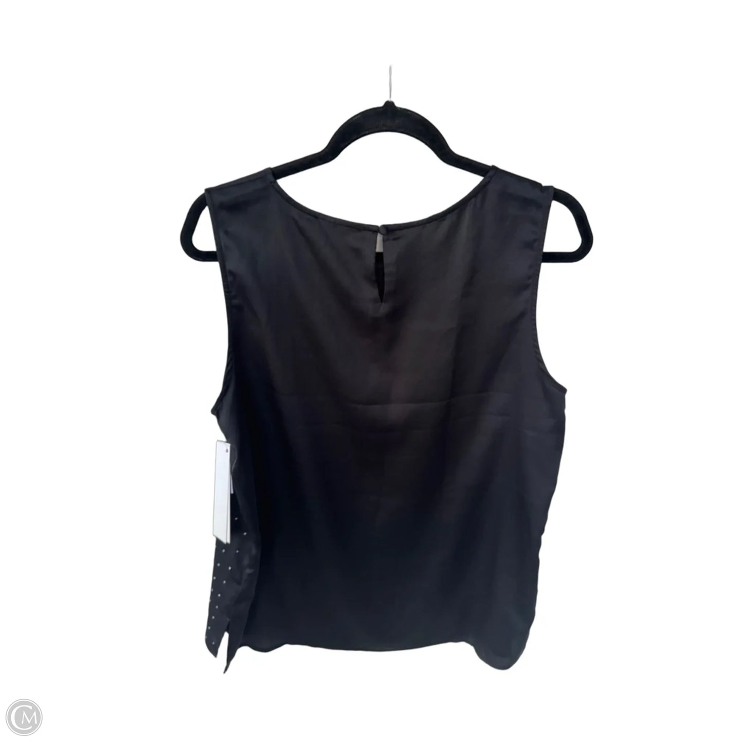 Top Sleeveless Designer By Karl Lagerfeld In Black, Size: L