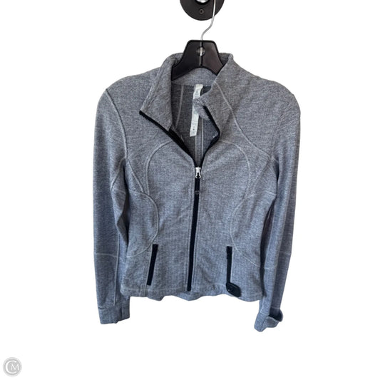 Athletic Jacket By Lululemon In Grey, Size: S