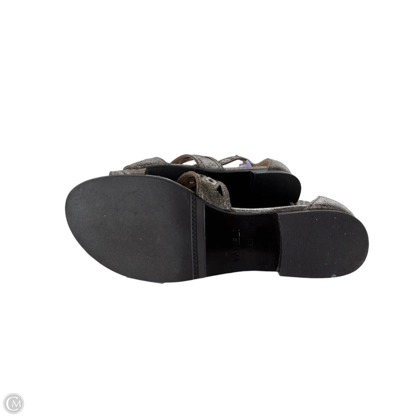 Sandals Flats By Vaneli In Silver, Size: 5.5