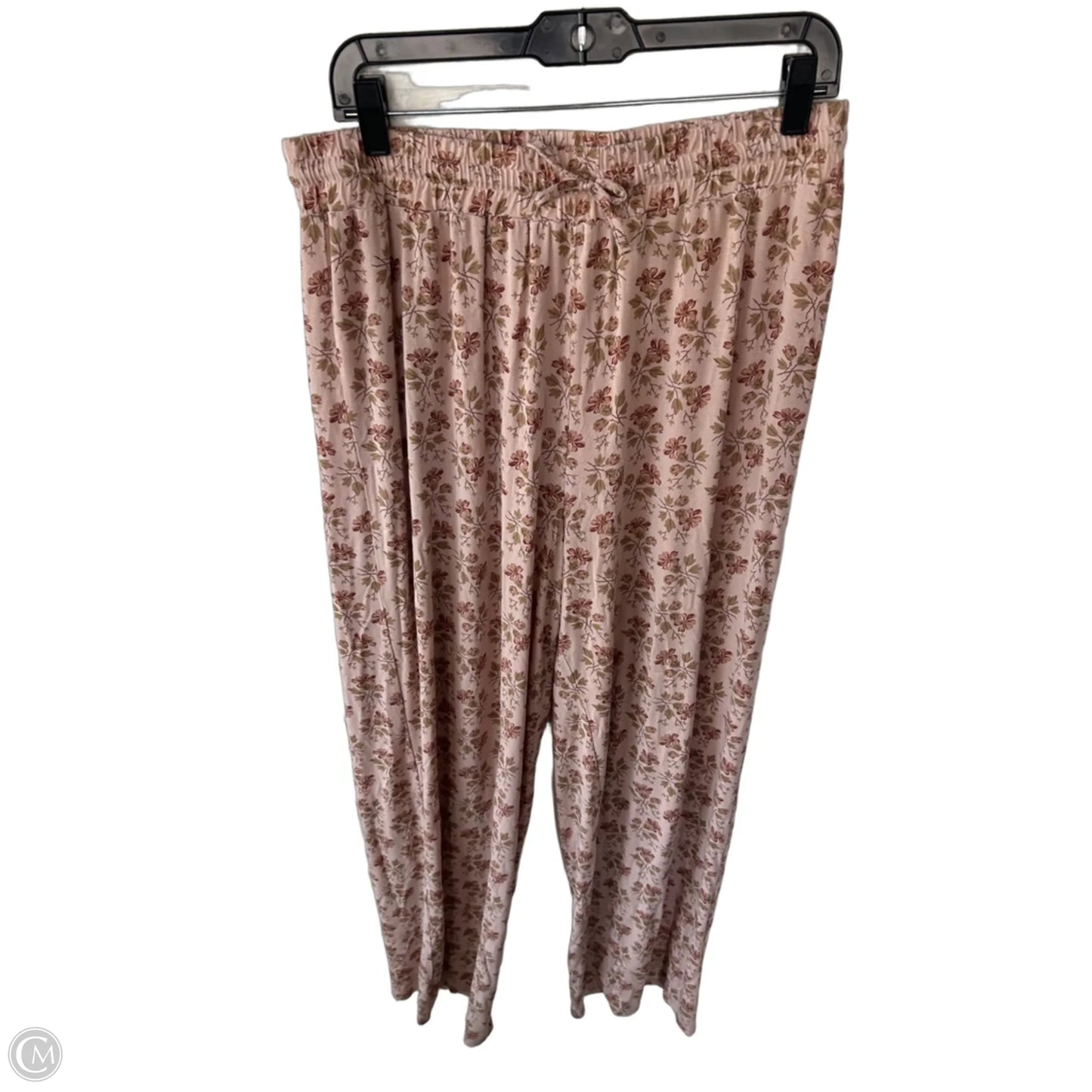 Pajamas 2pc By Clothes Mentor In Pink & Tan, Size: L